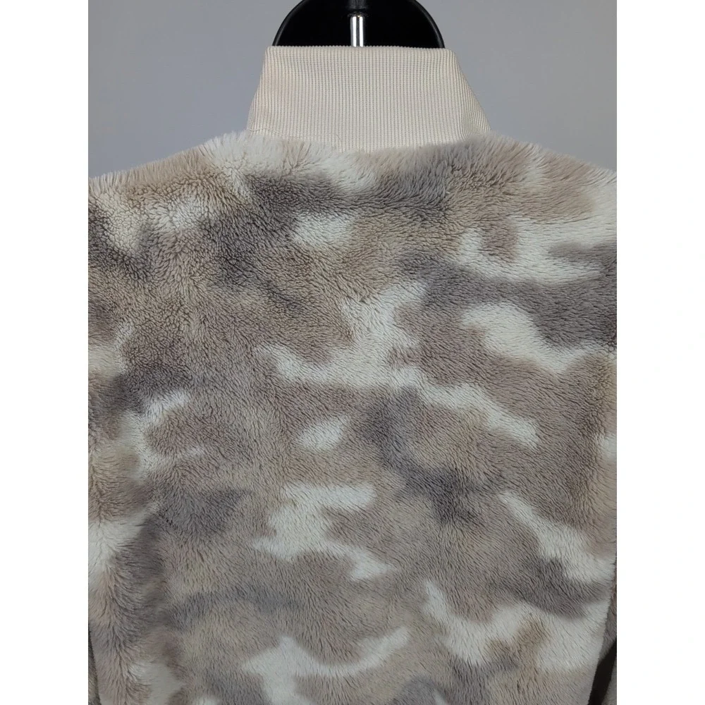 Columbia Womens Jacket Bundle Up Printed Fleece Sherpa Camouflage‎ Cream Size M